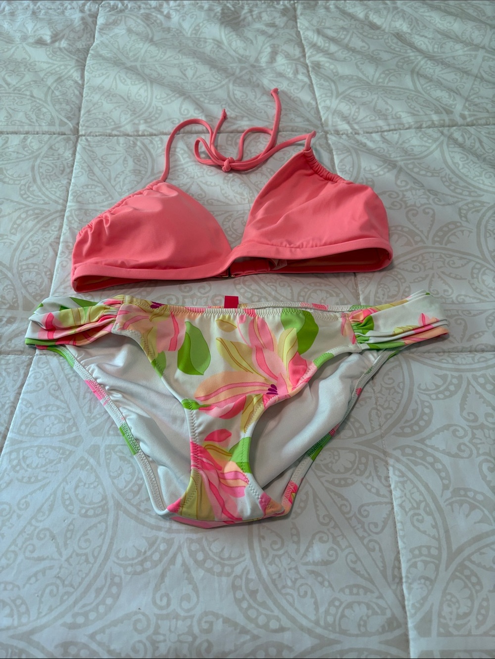 Victoria’s Secret coral floral bikini